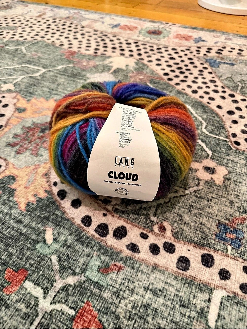 Lang Yarns Cloud Multicolor Wool Yarn